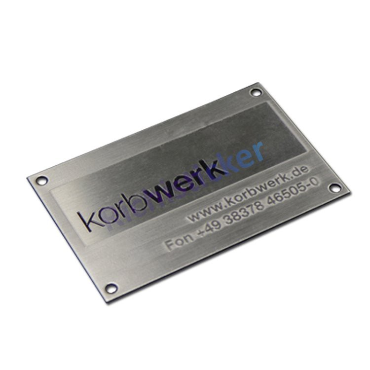 Etched Stainless Steel Labels